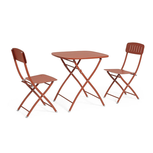 Andrea Bizzotto Bistrot Yvonne set tavolo e sedie terracotta 0803571