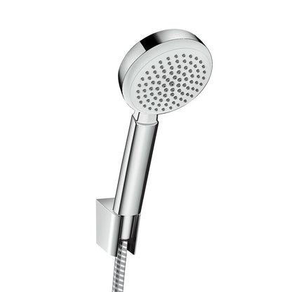 Hansgrohe kit doccia con soffione 30 cm Feridras tondo miscelatore doccetta con flessibile e corpo incasso cromo