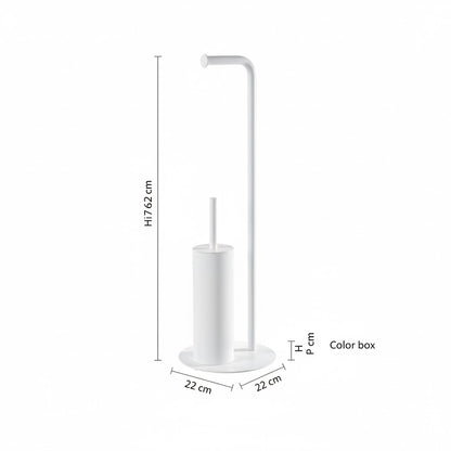 Piantana portarotolo portascopino Verde acqua Taki