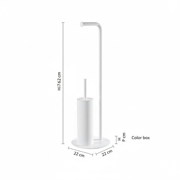 Piantana portarotolo portascopino Verde acqua Taki