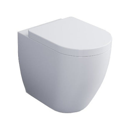 Ceramica Cielo Smile 53 Coppia Sanitari vaso e bidet a Pavimento Con Sedile Rallentato Bianco lucido