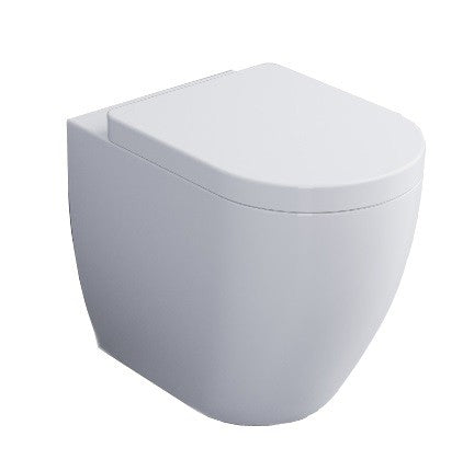 Ceramica Cielo Smile 53 Coppia Sanitari vaso e bidet a Pavimento Con Sedile Rallentato Bianco lucido