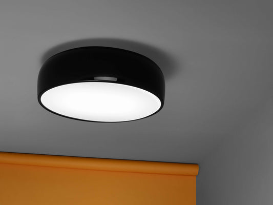 Flos Smithfield Ceiling Lampada 60 cm da soffitto Nero lucido