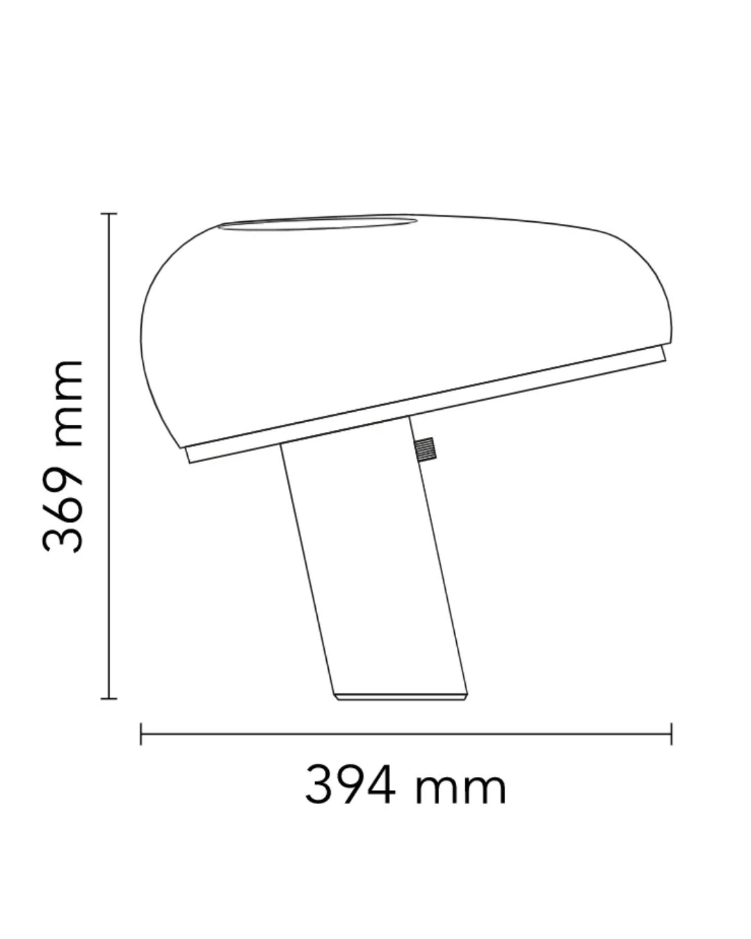 Flos Snoopy Lampada scrivania nero con Base In Marmo F6380030