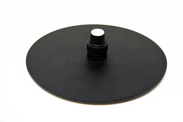 Soffione doccia 25 cm Smart tondo nero opaco