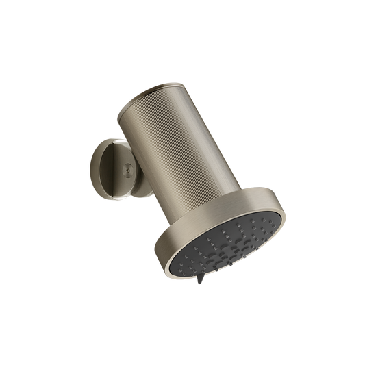 Gessi 57271 Soffione a parete funzioni pioggia massaggio spray brushed brass PVD rigato