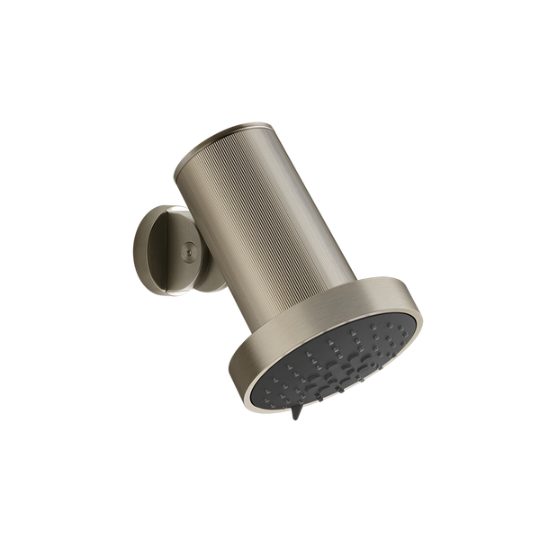 Gessi 57271 Soffione a parete funzioni pioggia massaggio spray brushed brass PVD rigato