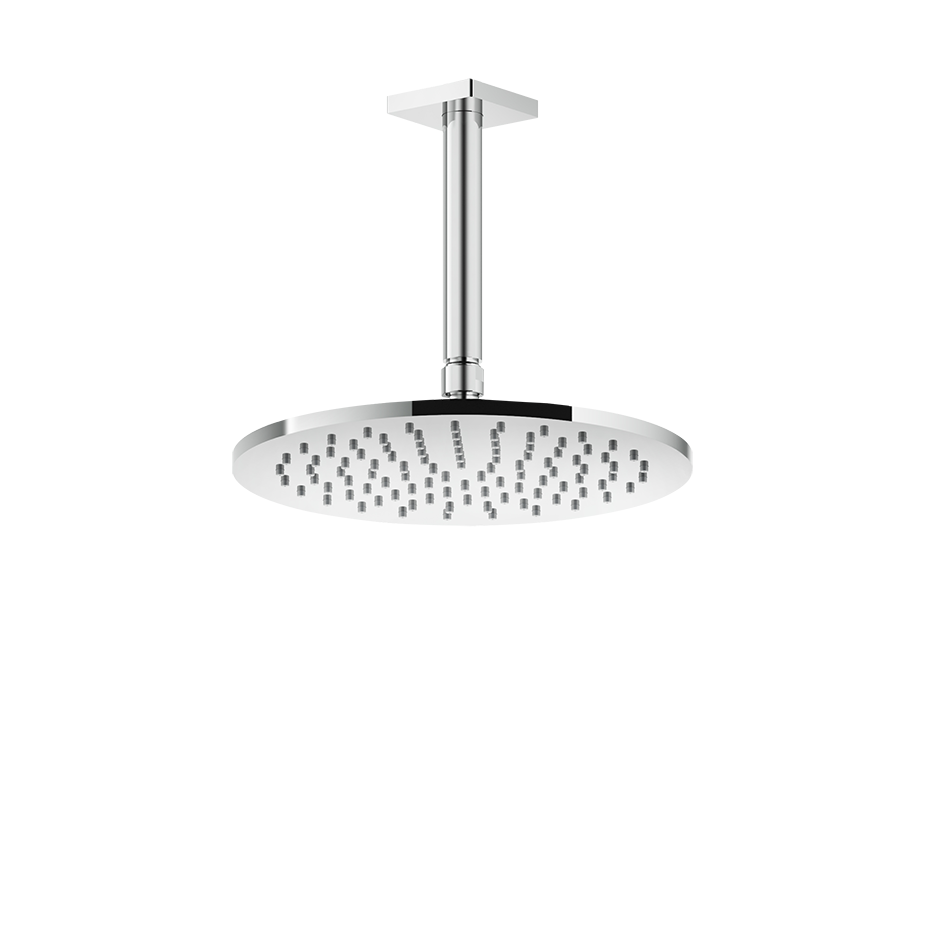 Soffione anticalcare doccia 25 cm a soffitto orientabile cromo rilievo 59152 gessi