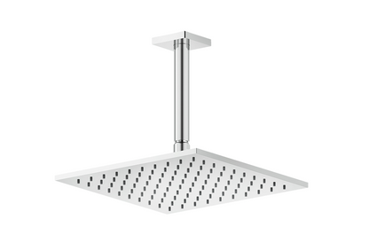 Gessi 59155 Soffione 25x25 quadro a soffitto cromo inverso