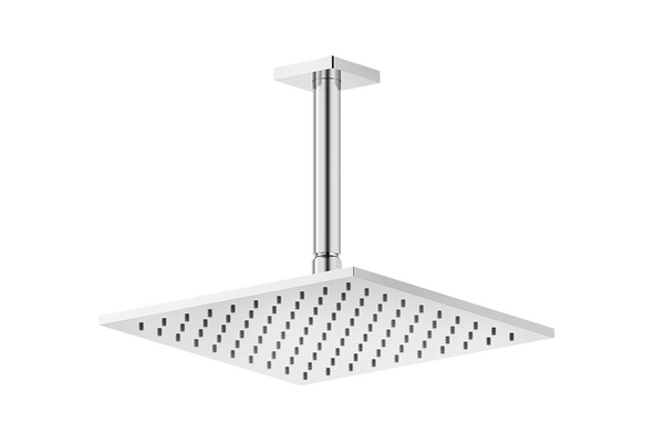 Gessi 59155 Soffione 25x25 quadro a soffitto cromo inverso