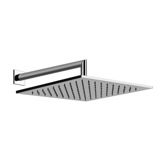 Gessi 47364 Soffione 30x30 quadro a parete orientabile cromo