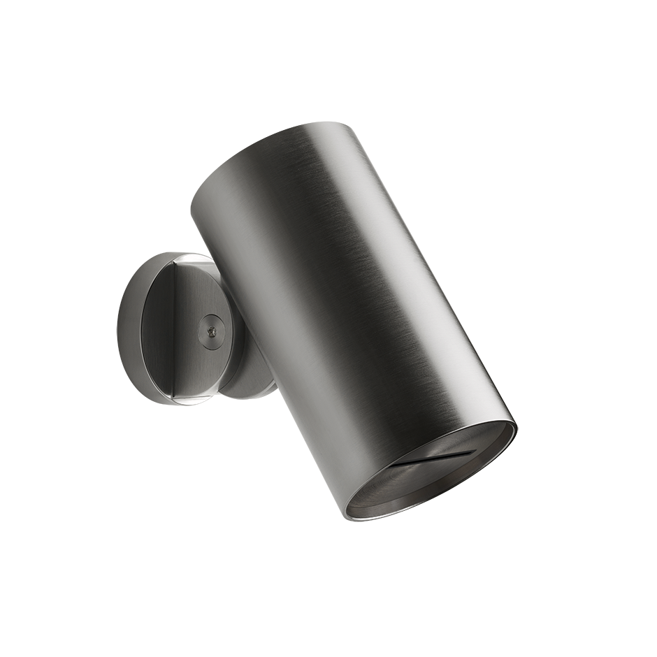 Soffione anticalcare doccia a parete orientabile funzione cascata black metal brushed spotwater 57267 gessi