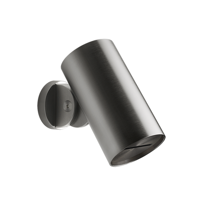 Soffione anticalcare doccia a parete orientabile funzione cascata black metal brushed spotwater 57267 gessi