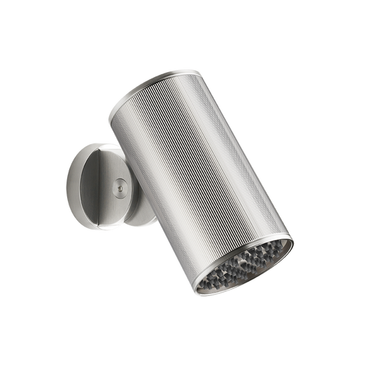 Gessi 57277 Soffione a parete pioggia steel brushed rigato
