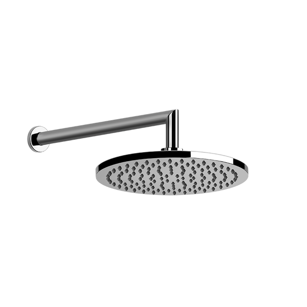 Gessi 47284 Soffione doccia 20 cm tondo Anticalcare braccio a parete cromo