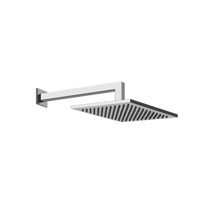 Soffione doccia 20x20 quadro Anticalcare Orientabile con braccio a parete Cromo Shower 47376 Emporio Gessi
