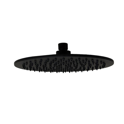 Soffione doccia 25 cm Smart tondo nero opaco