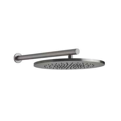 Gessi 54148 Soffione doccia 35 cm braccio a parete Steel brushed 239