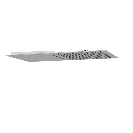 Gessi Tremillimetri 33083 soffione a parete con funzione pioggia e cascata mirror steel
