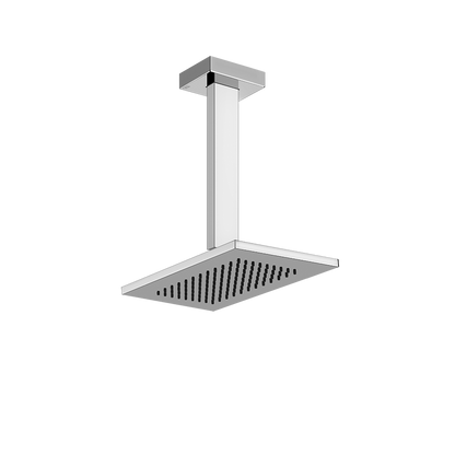 Soffione doccia rettangolare anticalcare a soffitto orientabile cromo rettangolare 20151 gessi