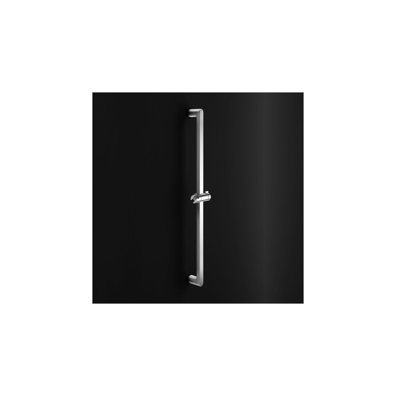 Koh-i-noor maniglione di sicurezza 80 cm con saliscendi Cromo Lucido in acciaio inox e cromato montato a parete, vista...