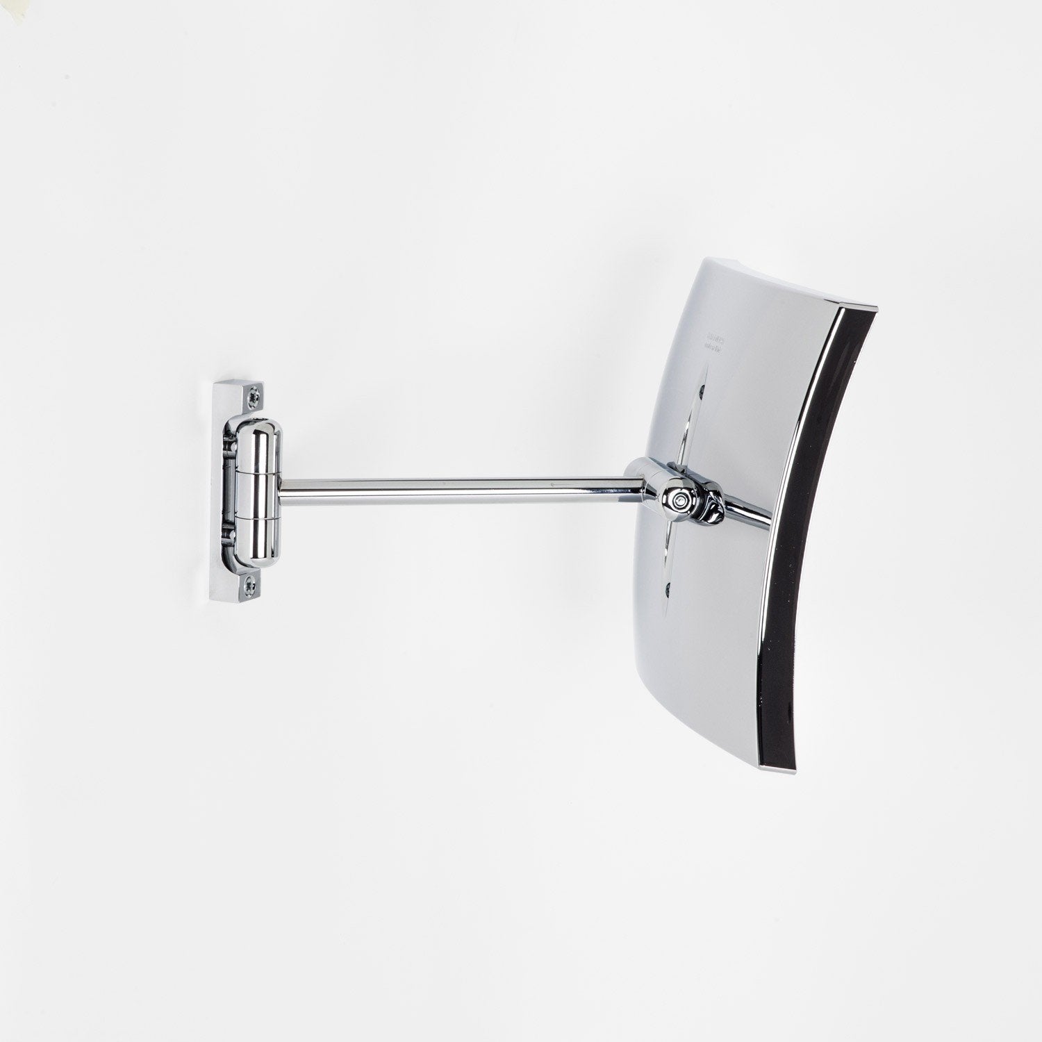 Koh-i-noor QUADROLO specchio ingranditore x3 a muro cromo Cromo Lucido, dettaglio ravvicinato della finitura e del...