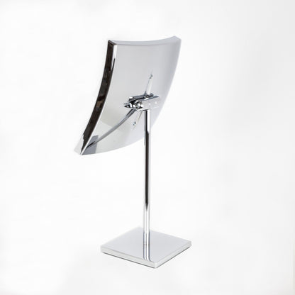 Koh-i-noor QUADROLO specchio ingranditore x3 da tavolo 20x20 cm in abs e ottone cromo