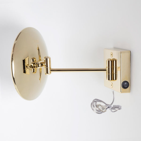 Koh-I-Noor Discolo Specchio Ingranditore X3 Con Illuminazione Led Da Parete Oro