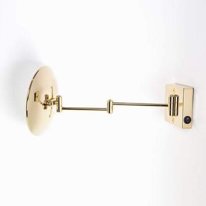 Koh-I-Noor Discolo Specchio Ingranditore X2 Con Illuminazione Led Da Parete Oro