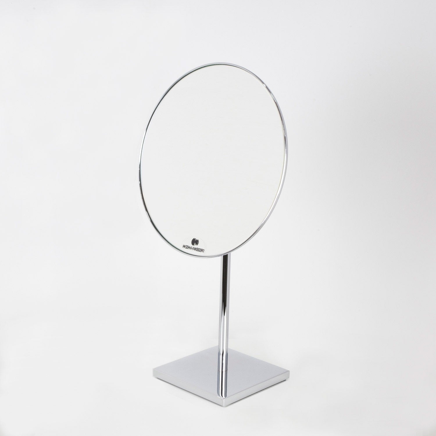 Koh-i-noor DISCOLO specchio ingranditore x3 monofacciale 23 Cromo Lucido in ottone e abs con lavabo e rubinetteria, vista...