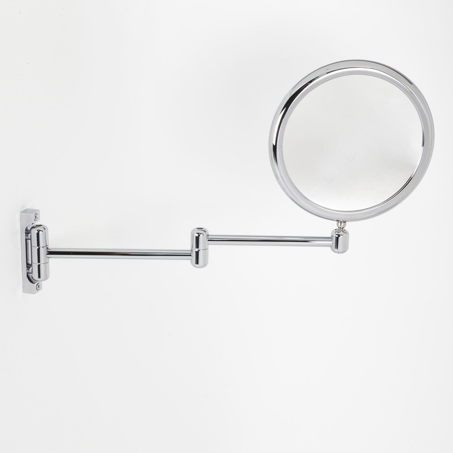 Koh-i-noor DOPPIOLINO specchio ingranditore x2 due braccia Cromo Lucido, dettaglio ravvicinato della finitura e del...