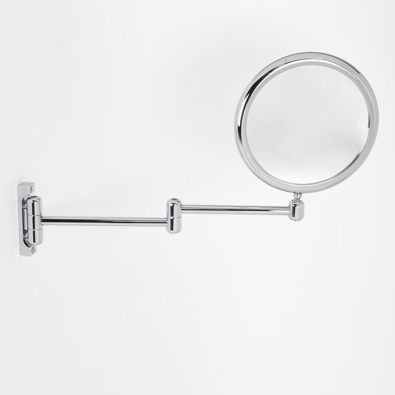Koh-i-noor DOPPIOLINO specchio ingranditore x2 due braccia Cromo Lucido, dettaglio ravvicinato della finitura e del...