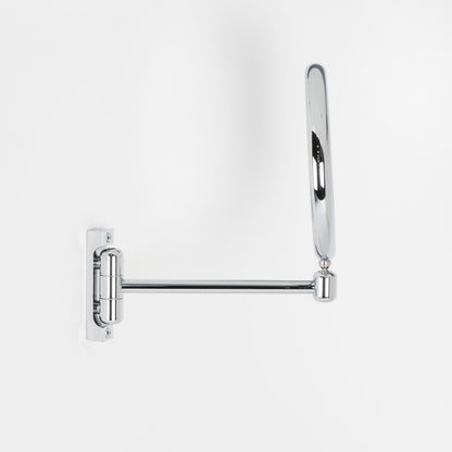 Koh-i-noor DOPPIOLINO specchio ingranditore x3 bifacciale 18 cm da parete in abs cromo