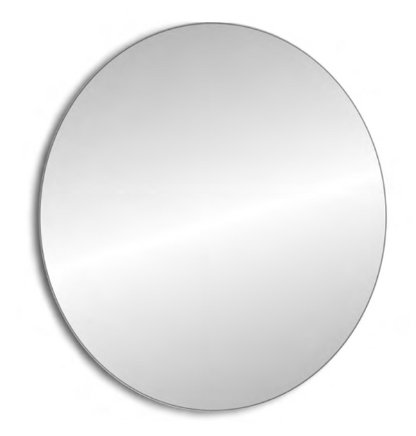 Specchio bagno 80 cm tondo con telaio in lamiera zincata