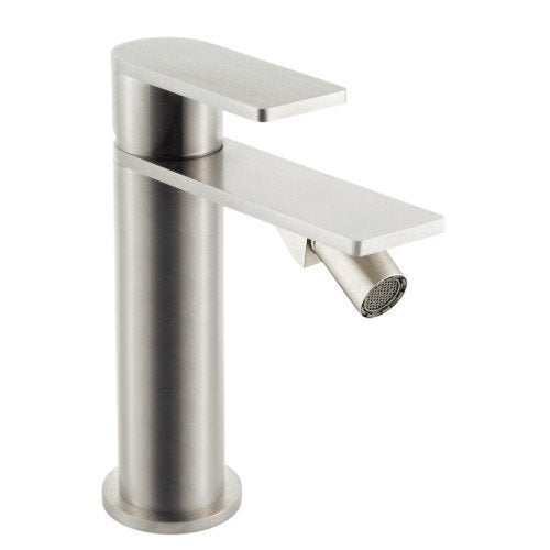 Disegno tecnico con quote di Treemme 3.6 miscelatore bidet con maniglia a leva inox Acciaio - Rubinetterie Treemme