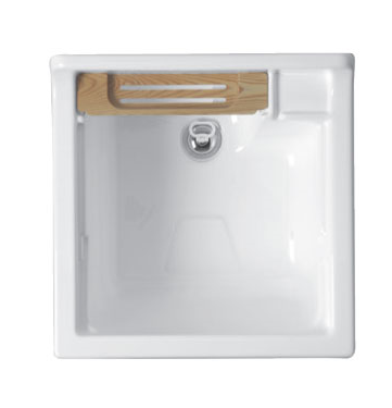 Colavene Swash mobile lavatoio 60x50 doppia anta con griglia portaspone tavola lavapanni bianco lucido