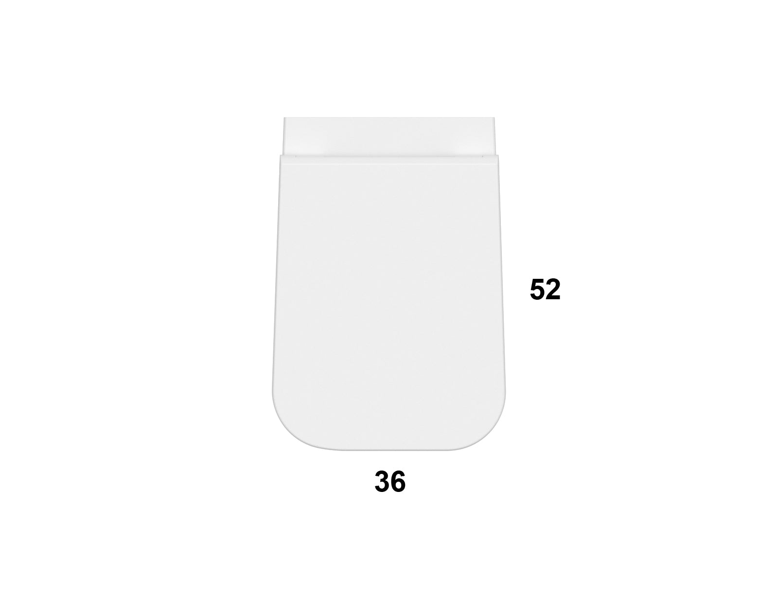 Globo Stone Multi Wc filo parete Senza Brida a pavimento, vista laterale del profilo e della forma - Ceramica Globo