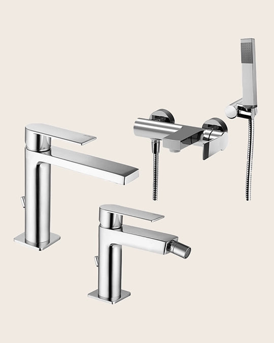Paffoni Tango set miscelatori Lavabo bidet E Vasca Cromo
