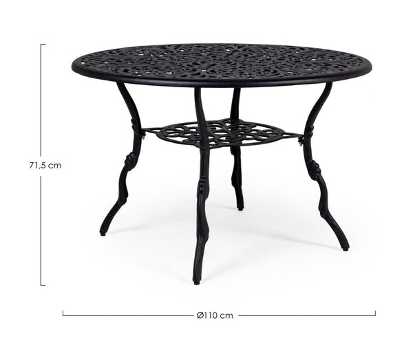 Andrea Bizzotto Victoria 110 cm tavolo da giardino antracite opaco 0806071