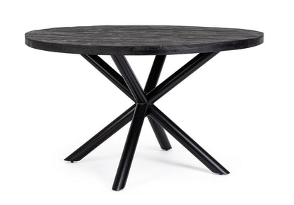 Andrea Bizzotto To Hastings tavolo 130 cm rotondo in legno nero