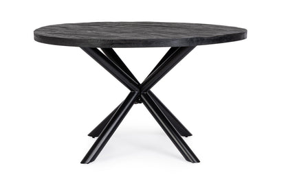 Andrea Bizzotto To Hastings tavolo 130 cm rotondo in legno nero