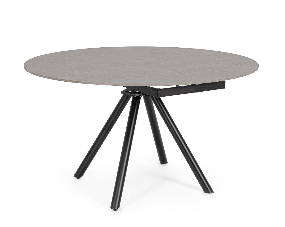 Andrea Bizzotto Tavolo Allungabile Rauni D87 - 135 cm ambientato in spazio living con arredi coordinati