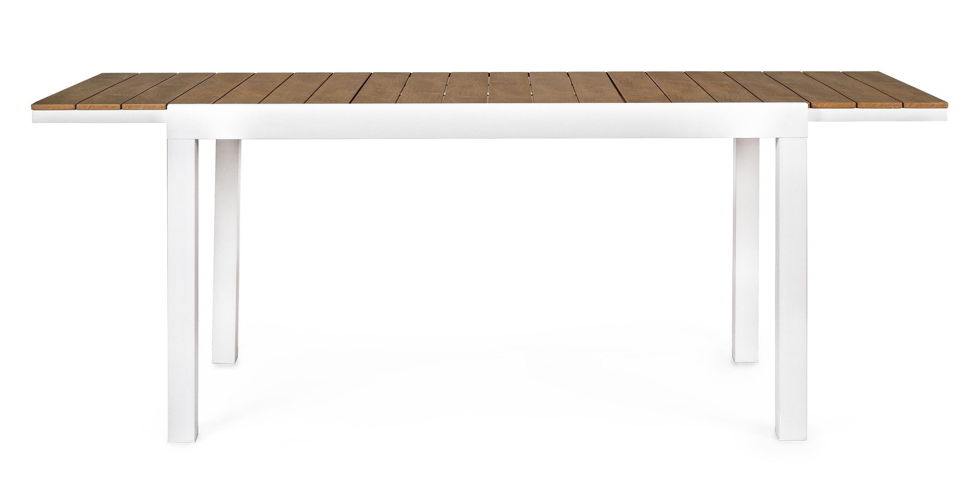 Andrea Bizzotto Elias 140x90 tavolo allungabile bianco ambientato in spazio living con arredi coordinati