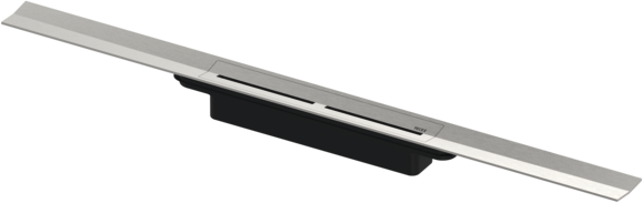 Tece Tecedrainprofile profilo doccia 1000mm acciaio inox ambientato in box doccia con pareti in vetro - Tece Italia