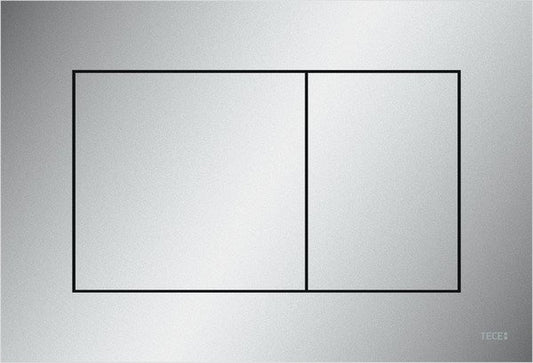 Tece tecenow 9240402 placca wc 2 pulsanti plastica Cromato satinato