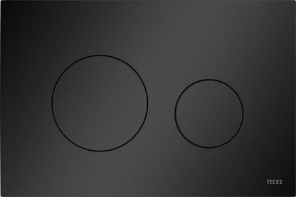 Tece TECEloop 9240925 placca di comando tecnologia a doppio scarico in plastica nero opaco