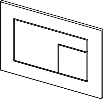 Tece tecevelvet 9240731 placca wc 2 pulsanti fenix ntm grigio londra