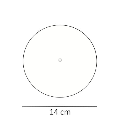 Piattello 14 cm tappo pozzetto bianco opaco