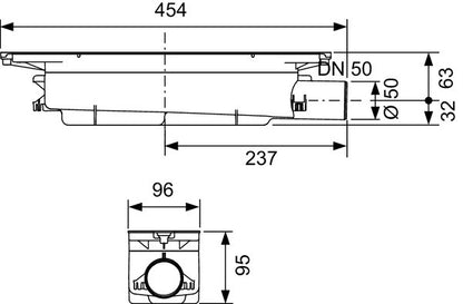 Tece Profilo Doccia Cm 80 E Pozzetto Drenaggio Standard Dn50