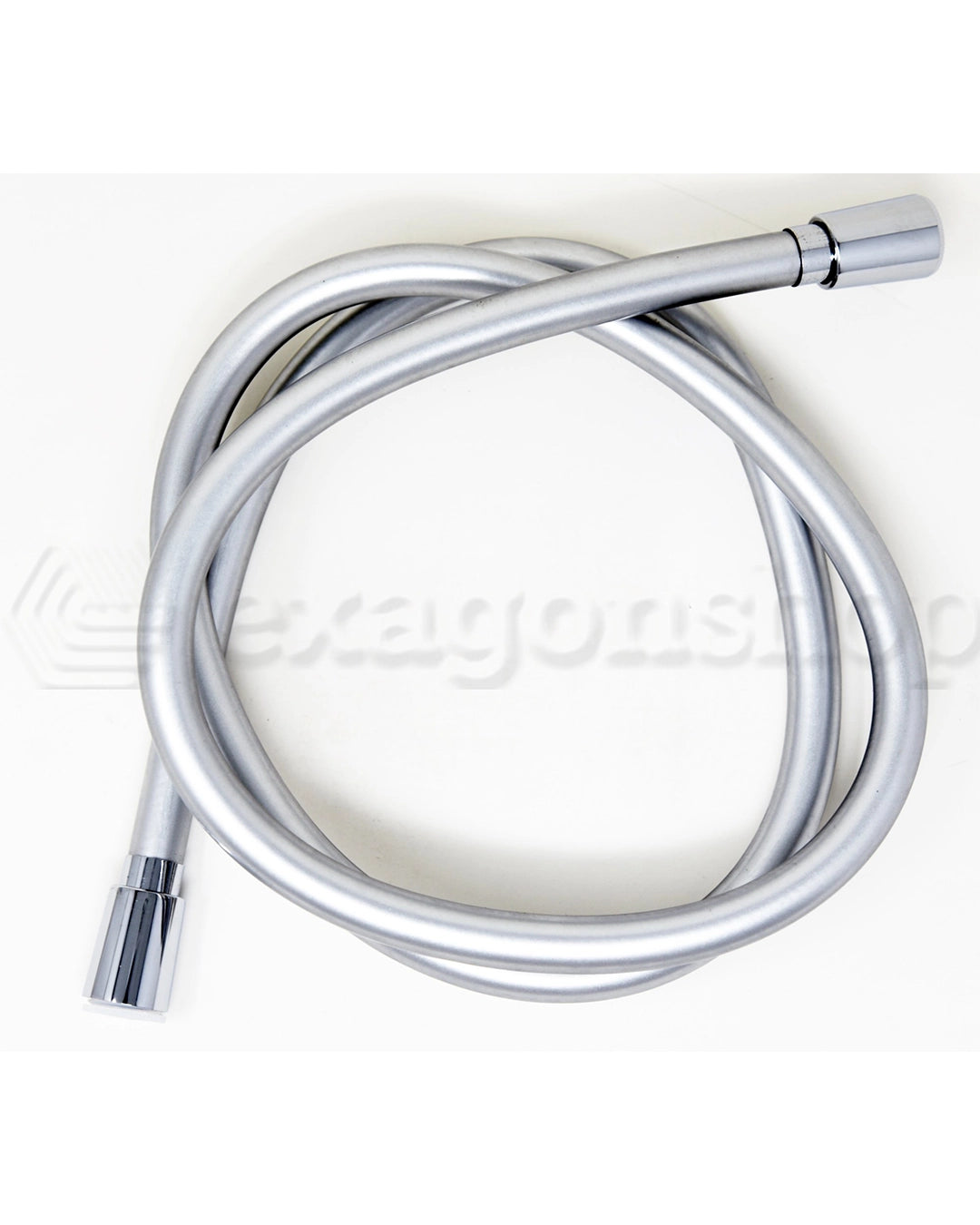 Flessibile doccetta antitorsione 150 cm doppio cono in pvc silver Smart